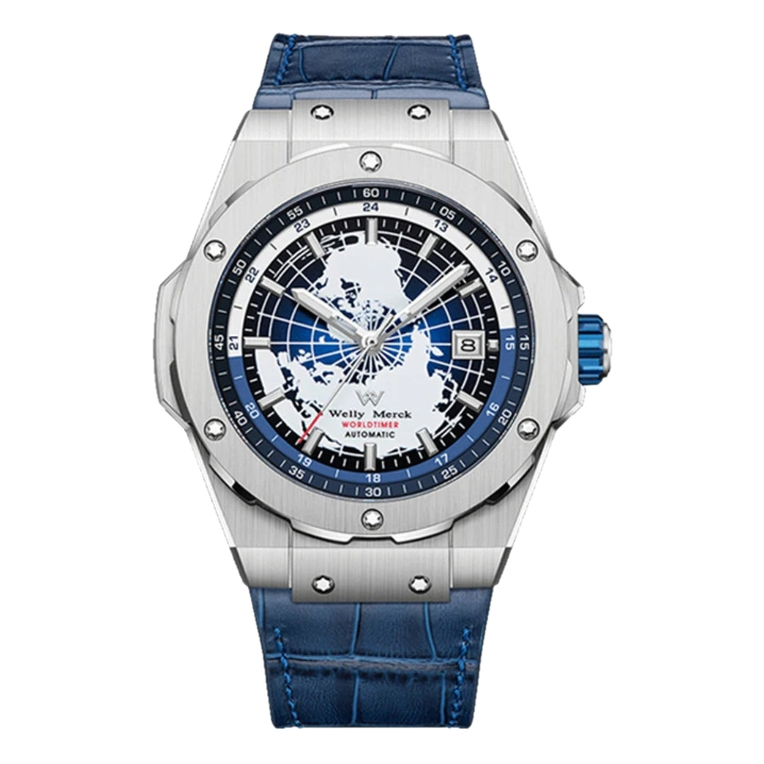 WORLD SERIES 1877 | Luxury World Map Automatic Watch for Men