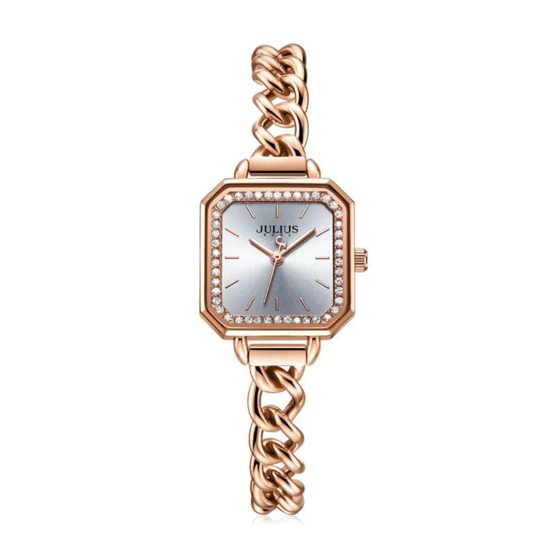 ARENA | Rhinestones Stainless Steel Bracelet Quartz Watch