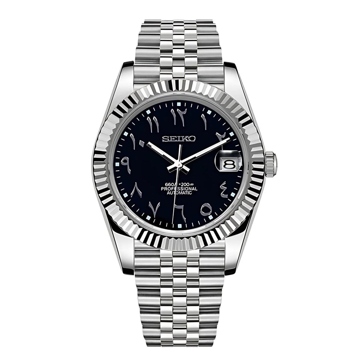 SEIKOJUST |  Arabic Dial MOD 316L Stainless Steel Watch - Automatic Watch