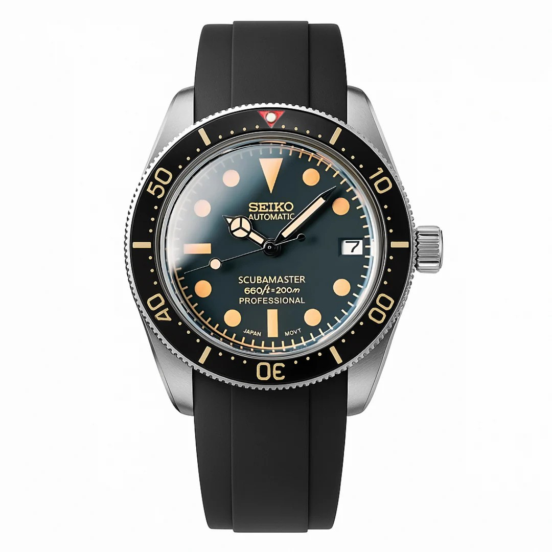 SEIKOSUB | Scubamaster 58 MOD Black Silicone Vintage Edition - Automatic Watch
