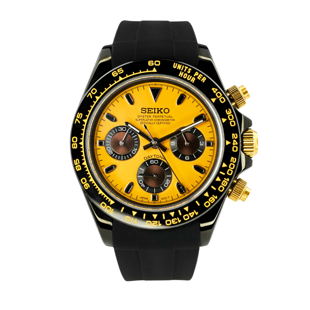 SEITONA | Chronograph MOD Bumble Bee Special Edition Automatic 316L Stainless Steel