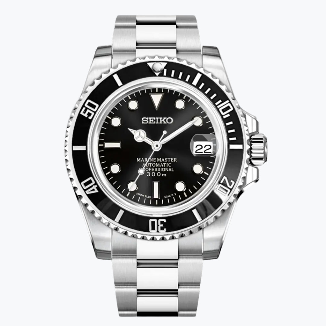 SEIKOSUB | Submariner MOD Black Hawk Edition Open Back Case - Automatic Watch Presidential