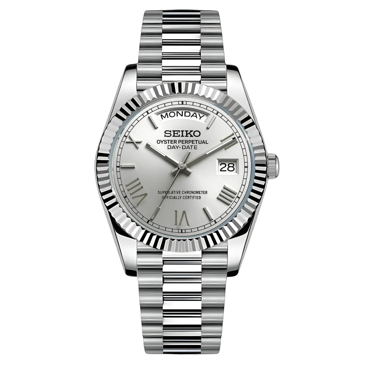 SEIKODATE | Presidential MOD Champagne Dial Stainless Steel - Automatic Watch