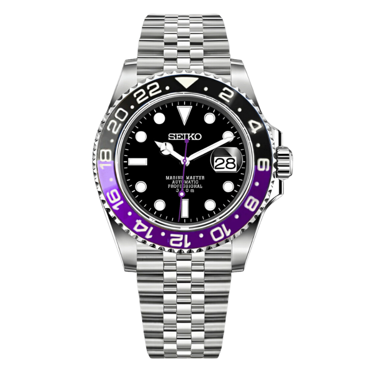 GMTEIKO | Joker MOD Purple Edition Stainless Steel - Automatic Watch