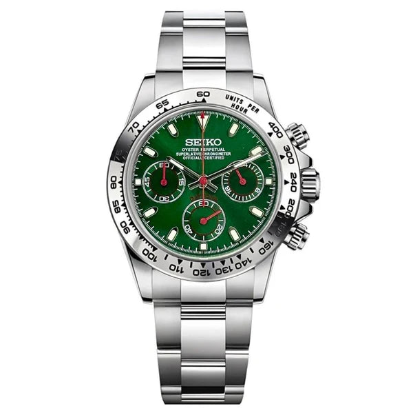 SEITONA | Chronograph MOD Hulk Edition 316L Stainless Steel