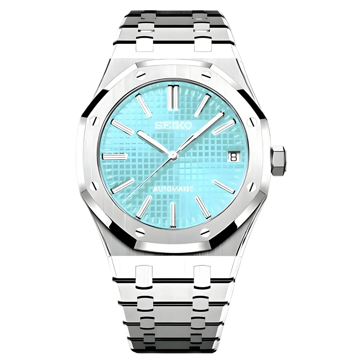 SEIKOAK | Royal 41mm Automatic 316L Stainless Steel - Ice Blue MOD