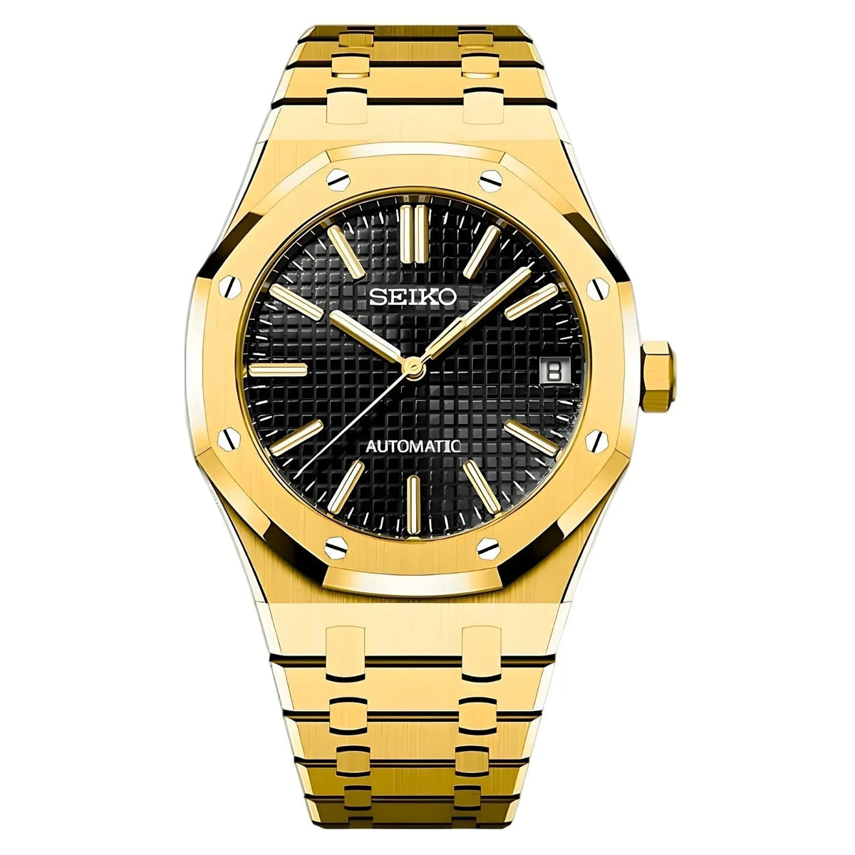 SEIKOAK | Royal 41mm Automatic Stainless Steel Watch – Gold MOD