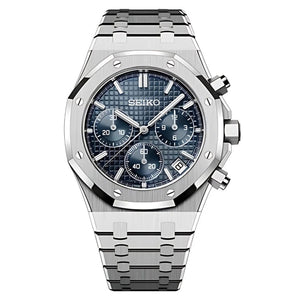 SEIKOAK | Royal 41mm Chronograph 316L Stainless Steel - Blue MOD