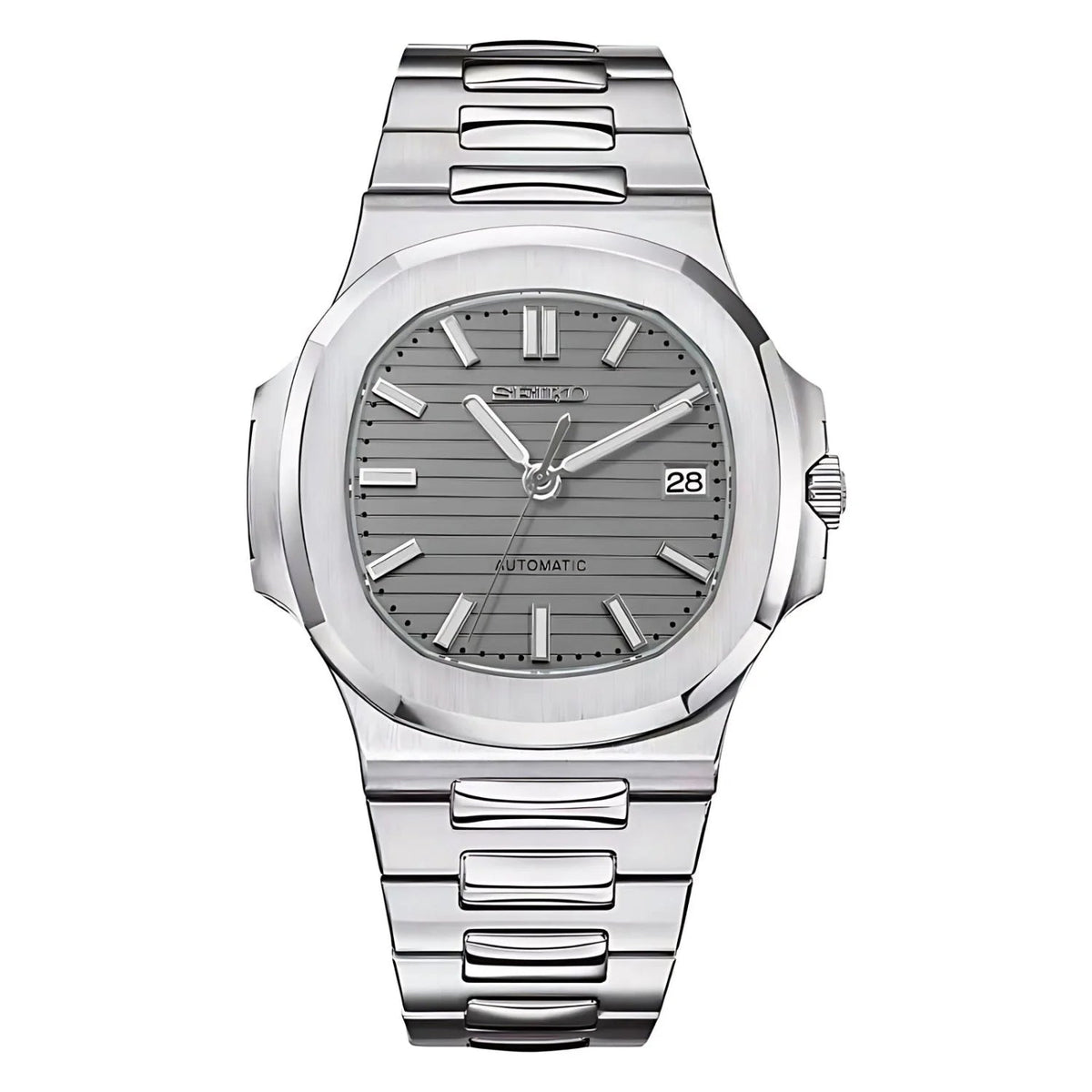 NAUTIKO | Cream MOD Grey Edition Automatic Stainless Steel Watch