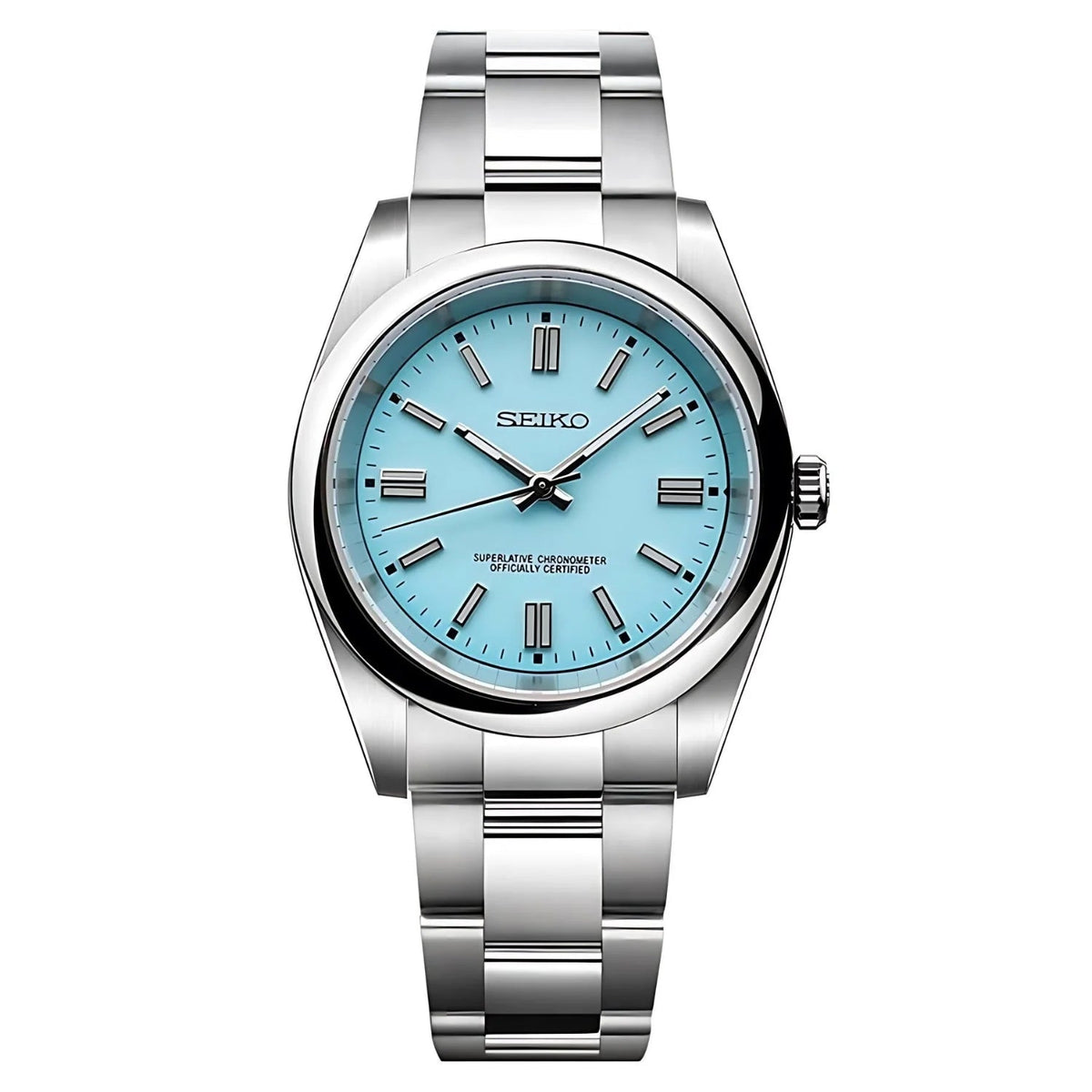 OYSTEIKO | Explorer MOD Tiffany Blue Edition Automatic 316L Stainless Steel Watch