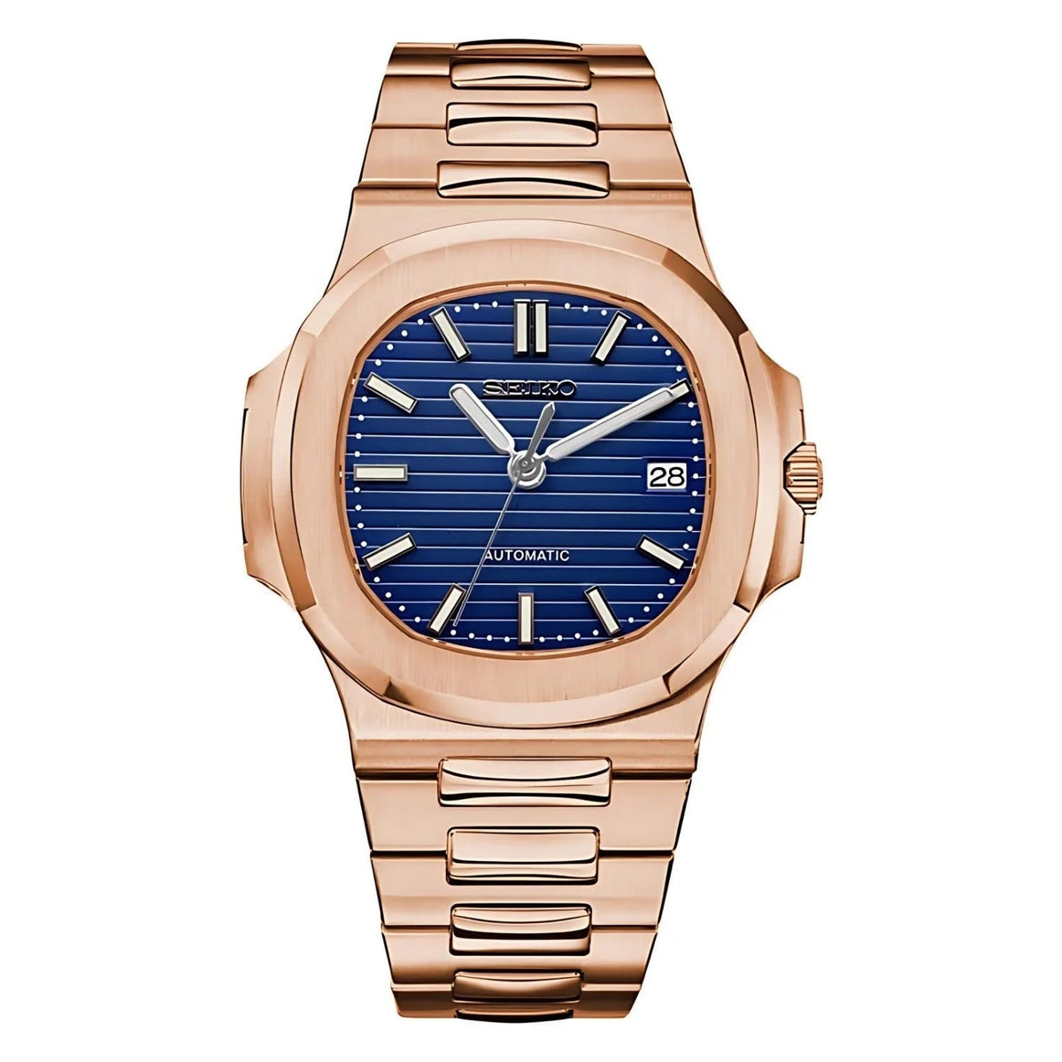 NAUTIKO | Prestige MOD Rose Blue Automatic 316L Stainless Steel Watch