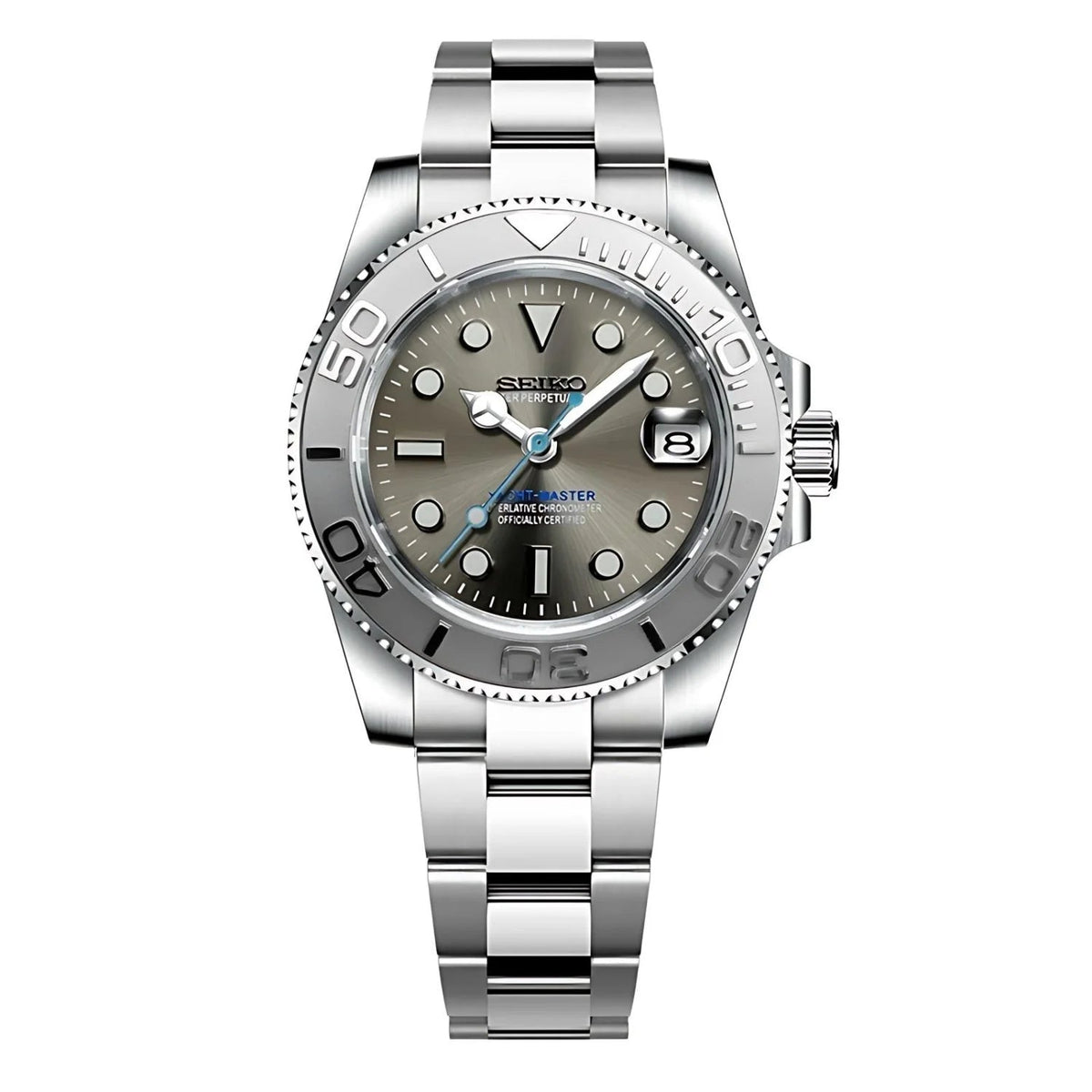 SEIKOSUB | Yacht Master MOD Silver Edition 316L Stainless Steel - Automatic Watch