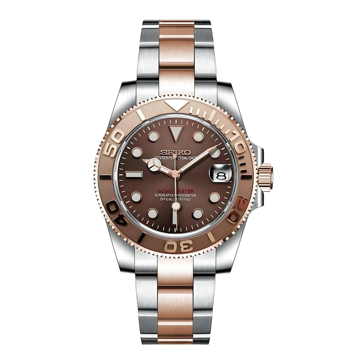 SEIKOSUB | Yacht Master MOD Rose Gold Edition 316L Stainless Steel - Automatic Watch