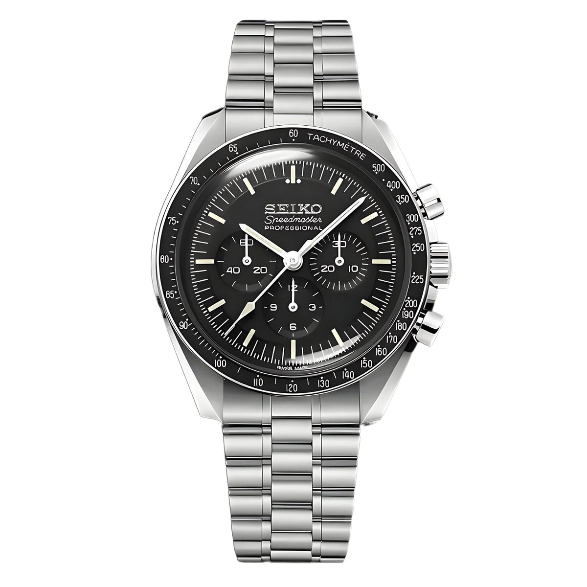 SPEEDSEIKO | Chronograph MOD Batman Edition – Stainless Steel Automatic Watch