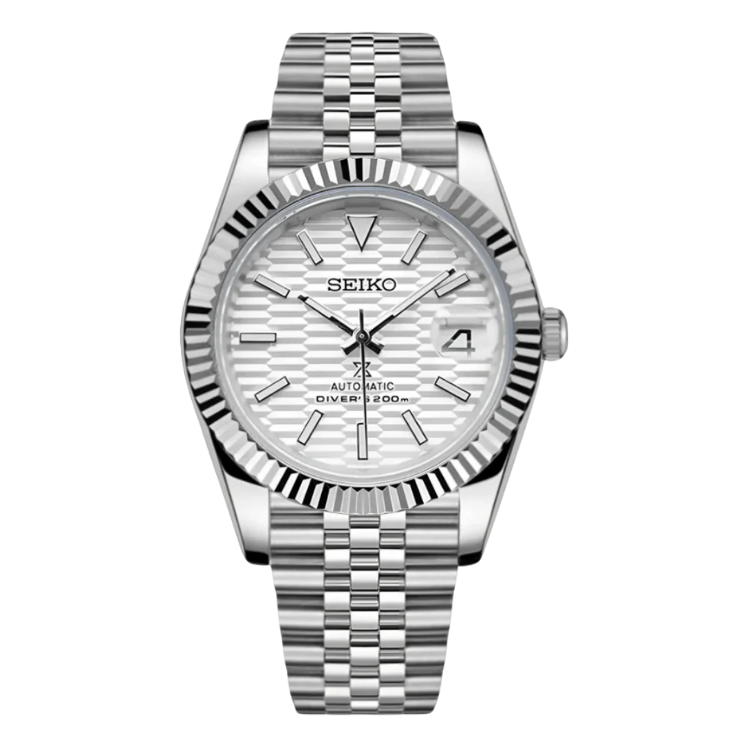 Seikojust | Glacier Wave Dial MOD 316L Stainless Steel - Automatic Watch