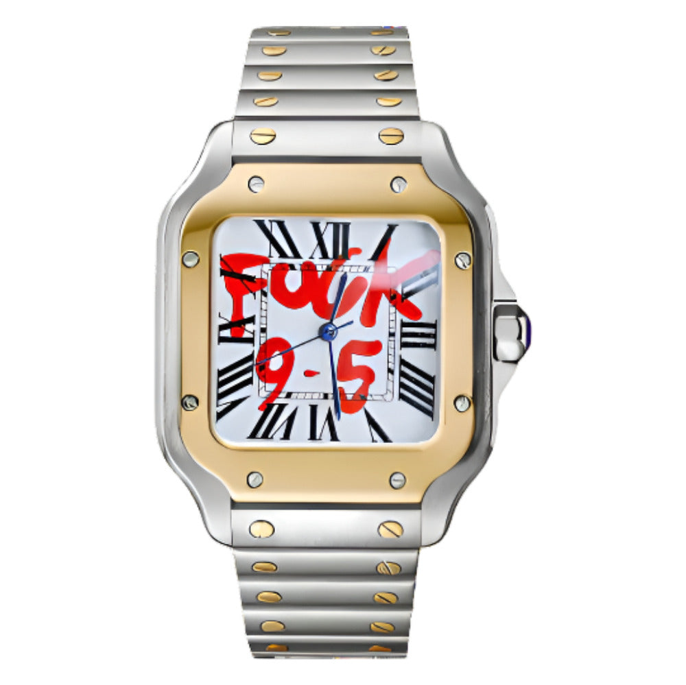 SANTEIKO | Santos MOD 9-5 Edition Gold 316L Stainless Steel - Automatic Watch