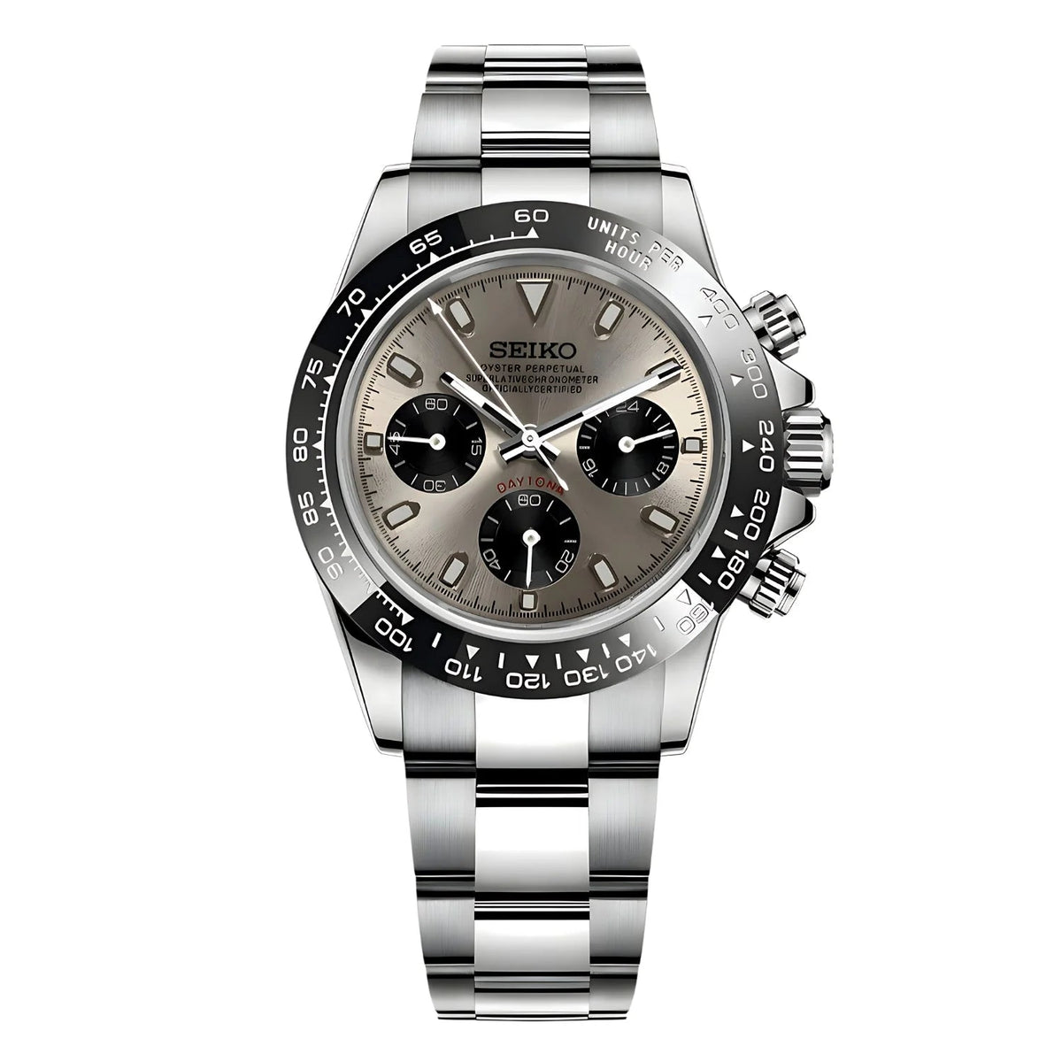 SEITONA | Chronograph MOD Champagne Edition – VK63 Hybrid Movement, 316L Stainless Steel Watch