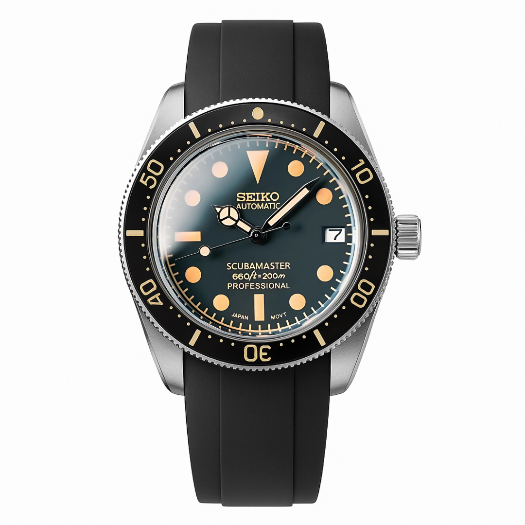 SEIKOSUB | Scubamaster 58 MOD Black Silicone Vintage Edition - Automatic Watch